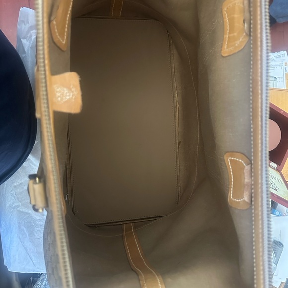 Vintage Authentic Gucci Monogram GG Web Travel Bag Red/Green Stripes EUC - Picture 7 of 16